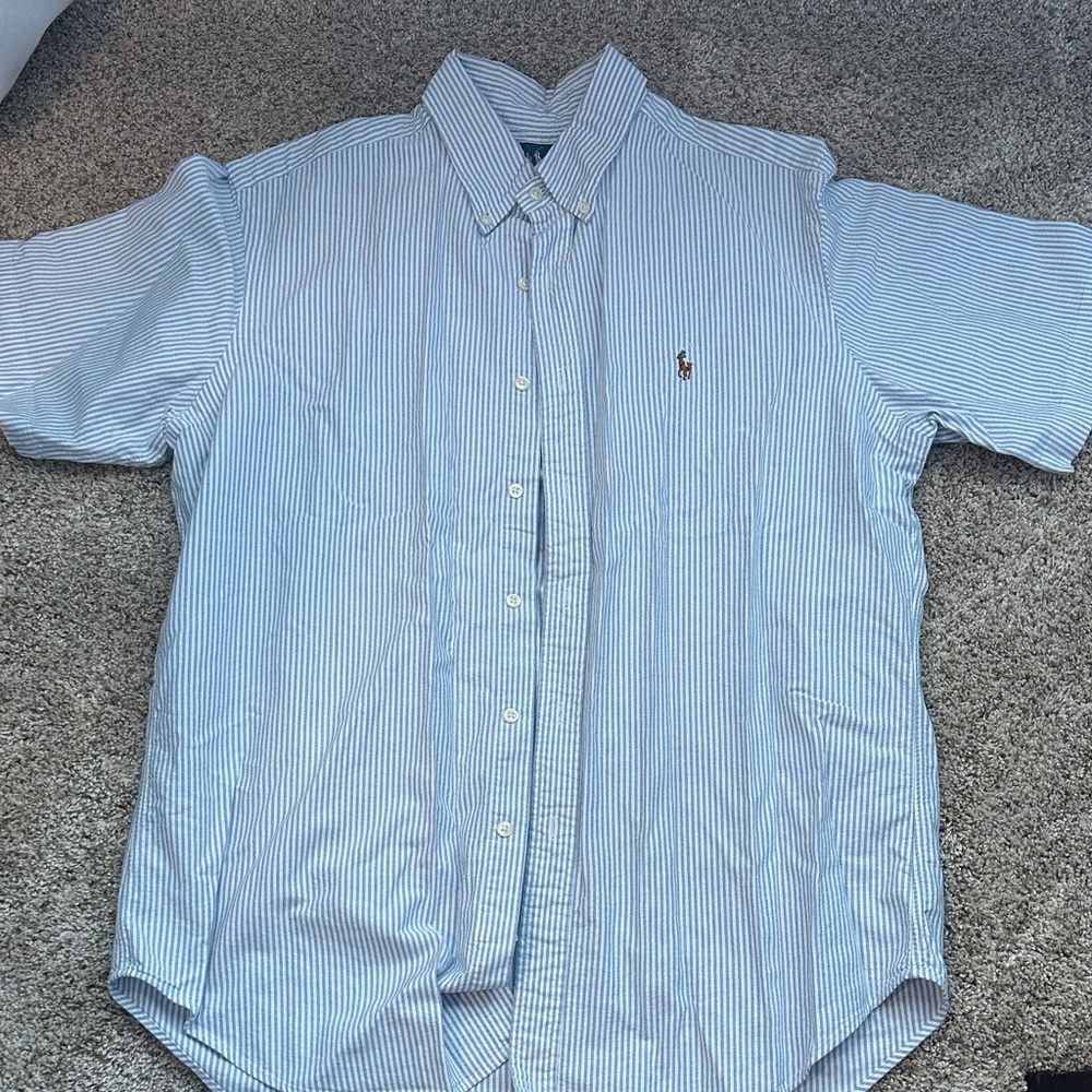 Polo by Ralph Lauren Light Blue Striped Shirt